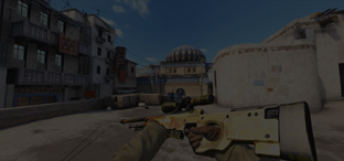 Скриншот из игры кс го AWP Dragon Lore